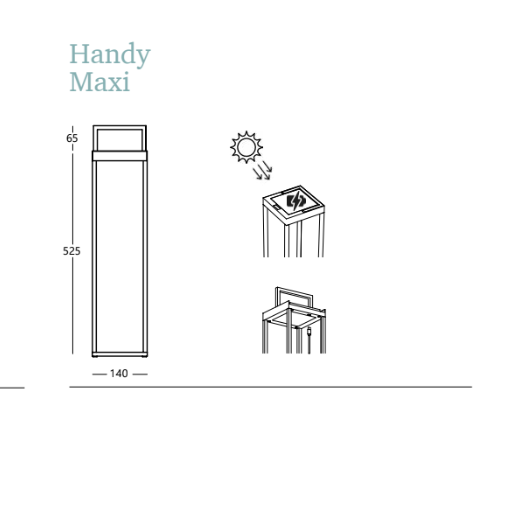 Handy Maxi Outdoor Solar Lamp