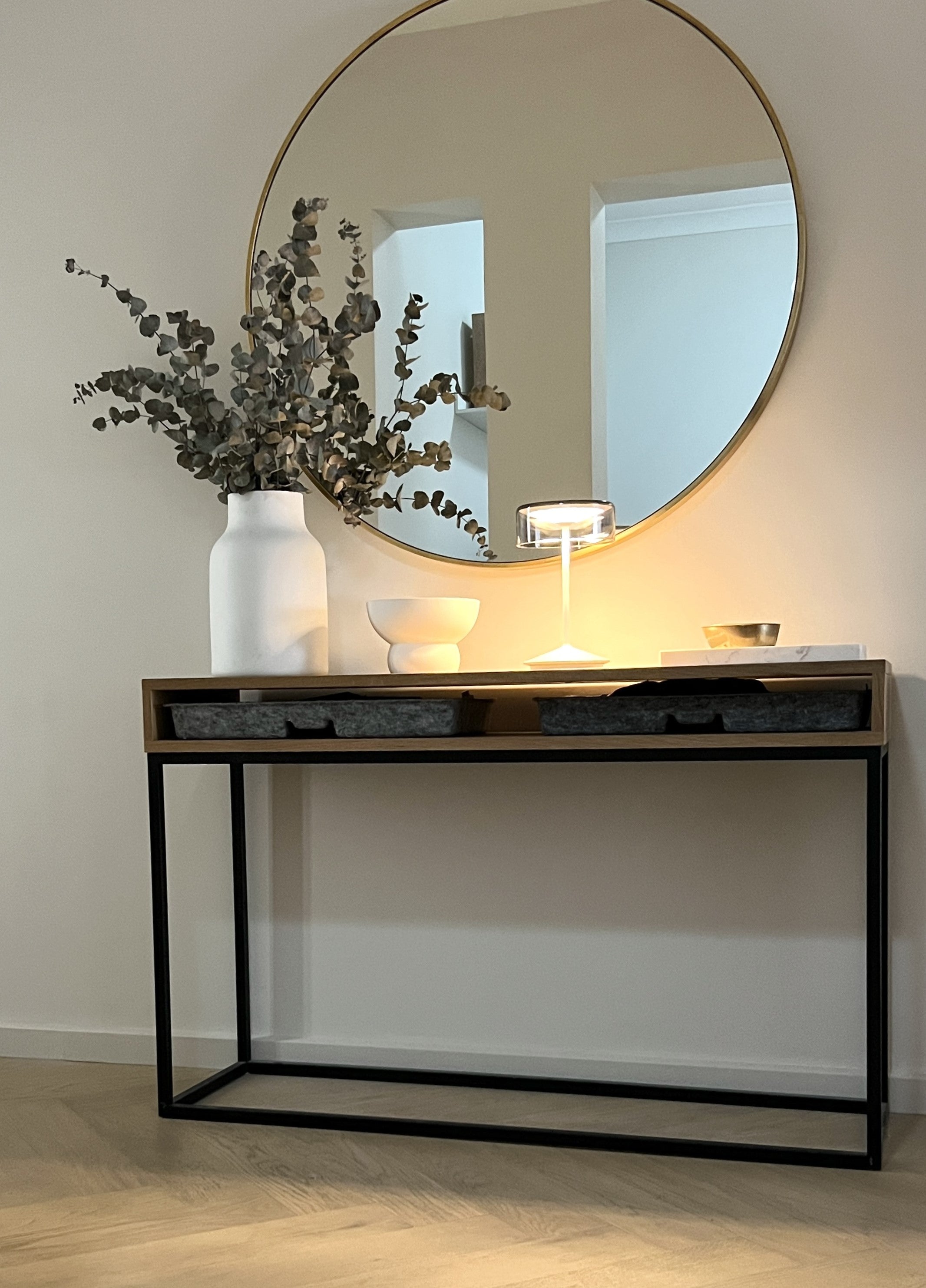 ANTIQUED MIRROR