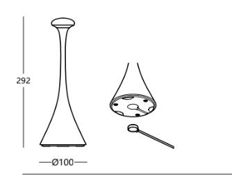 Pinup Minimalist Cordless Lamp