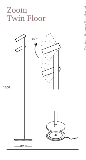 Zoom Twin LED Cordless Floor Lamp & Torch